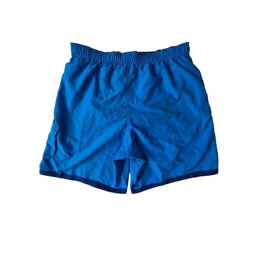 Nike Swim Trunks Men's XXL Blue Mesh Lined Drawstring Beach Shorts - Picture 2 of 9